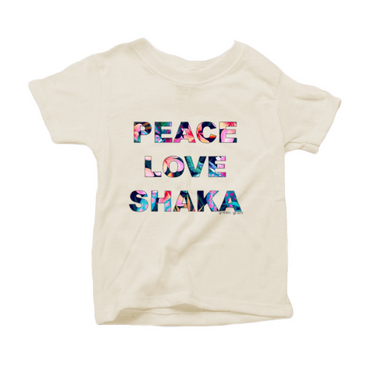 Peace Love Shaka Tropical Organic Tee